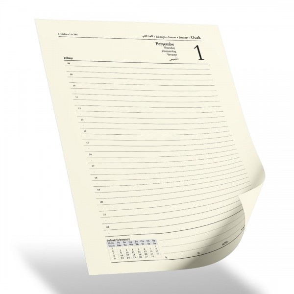 RD-6952 Kırmızı Tarihli Ajanda 17x24 cm