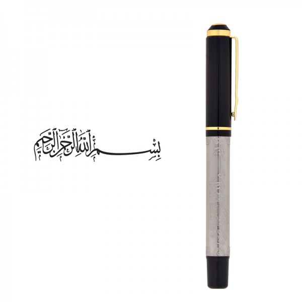 RD-18508 661-R Besmele Kabartma Figürlü Metal Roller Kalem