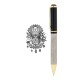 RD-17904 661-T Tuğra Kabartma Figürlü Metal Tükenmez Kalem