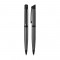 RD-23074 1111-T Füme-Siyah Klips Metal Tükenmez Kalem