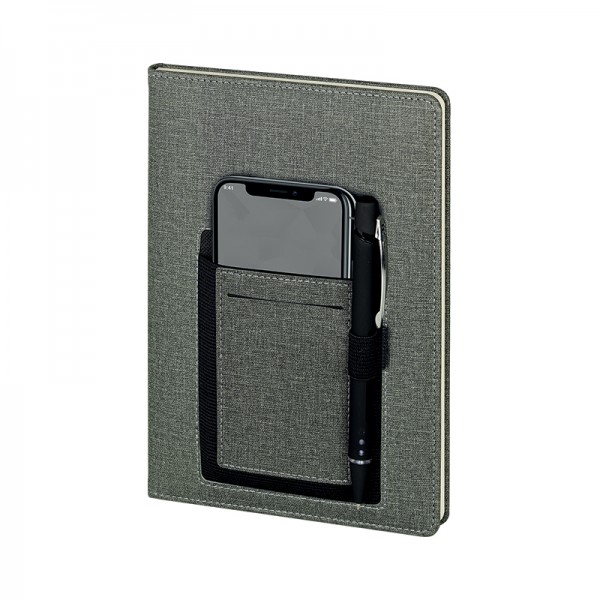 RD-22960 2421-HOLMEN Siyah-Füme Termo Deri̇ Defter (Holmen Kitap Kağıdı)