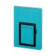 RD-22956 Turkuaz Tarihsiz Defter (Holmen Kitap Kağıdı) 15x21 cm RD-22956 2421-HOLMEN Turkuaz Termo Deri̇ Defter (Holmen Kitap Kağıdı)