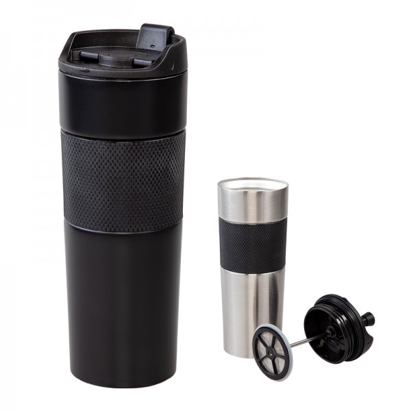 RD-22524 5312 Siyah  French Press Çelik Termos / 450 Ml RD-22524 5312 Siyah  French Press Çelik Termos / 450 Ml