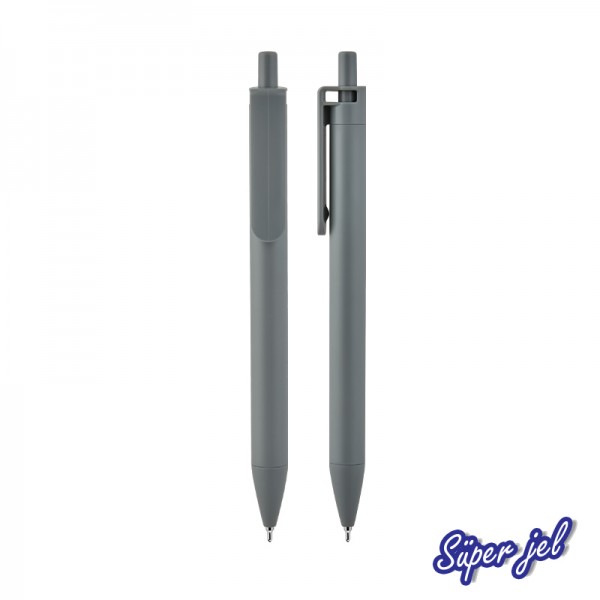 RD-23674 509 Gri Plastik Süper Jel Kalem