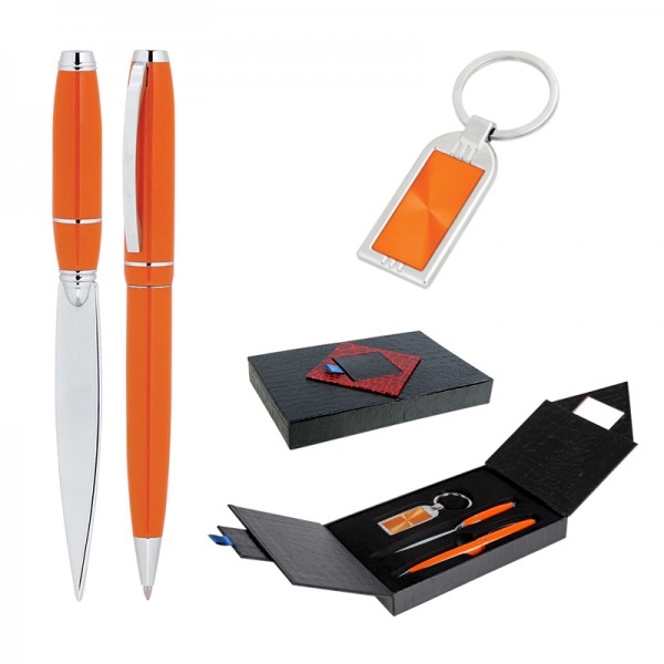 RD-15906 310 Turuncu Hediyelik Set - Metal Tükenmez Kalem - Metal Anahtarlık - Zarf Açacağı RD-15906 310 Turuncu Hediyelik Set - Metal Tükenmez Kalem - Metal Anahtarlık - Zarf Açacağı