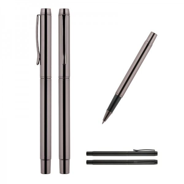 RD-23772 1215-R Siyah Metal Roller Kalem