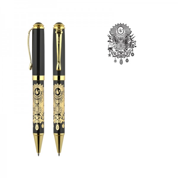 RD-20844 685-T Tuğra Kabartma Figürlü Metal Tükenmez Kalem RD-20844 685-T Tuğra Kabartma Figürlü Metal Tükenmez Kalem