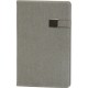 RD-35646 Gri Termo Deri Tarihsiz Defter 13x21 cm