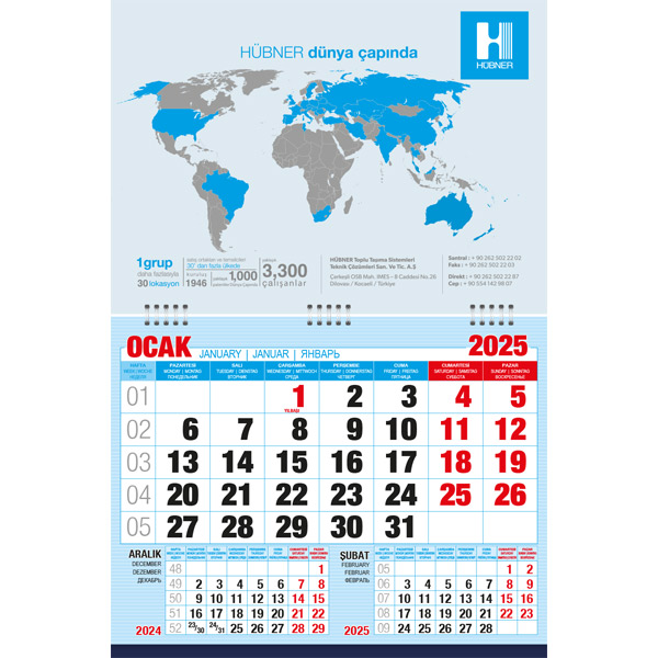 RD-28779 Küçük Boy Gemici Takvim RD-28779 Küçük Boy Gemici Takvim