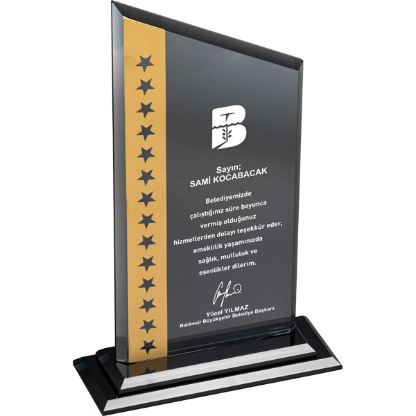 RD-52185 Kristal Plaket 15x20 cm RD-52185 Kristal Plaket 15x20 cm
