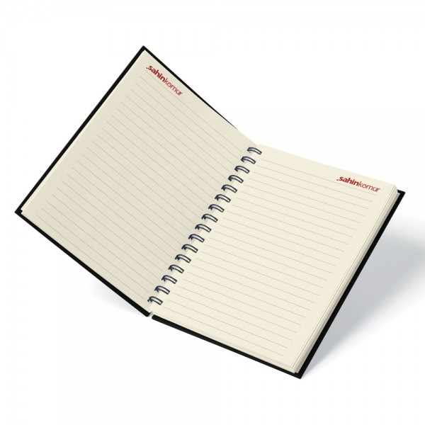 RD-5226 Kuşe Mukavva Sıvama Spiralli Defter 15x21 cm
