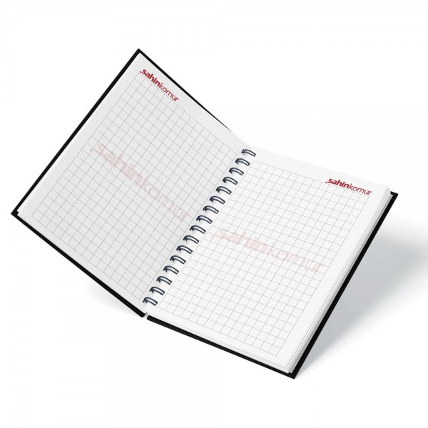 RD-5226 Kuşe Mukavva Sıvama Spiralli Defter 15x21 cm