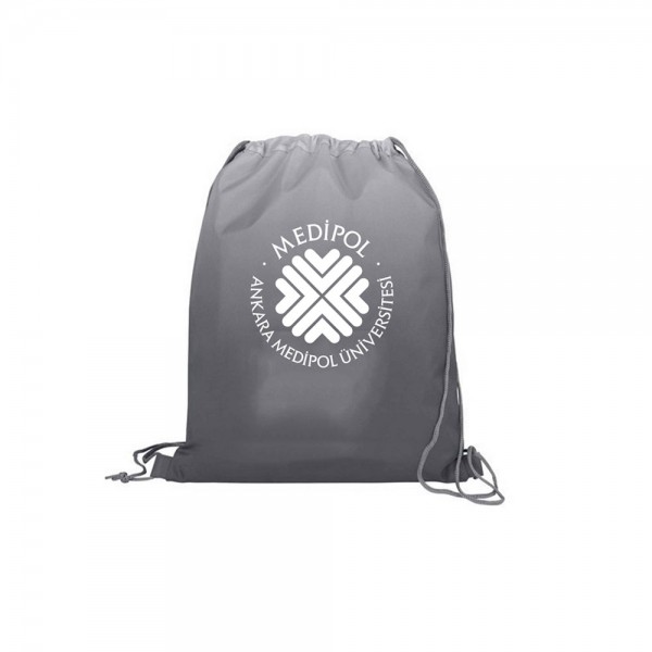 RD-6686 Gri İp Büzgülü Çanta 35x40 cm