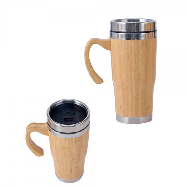 RD-31524 Bambu Çelik Termos Bardak 450 ml RD-31524 Bambu Çelik Termos Bardak 450 ml